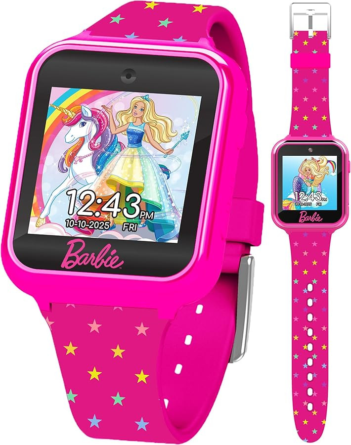 Barbie Kids Smart Watch - Interactive Touchscreen with Games, Selfie Camera, Step Tracker, Alarm,... | Amazon (US)