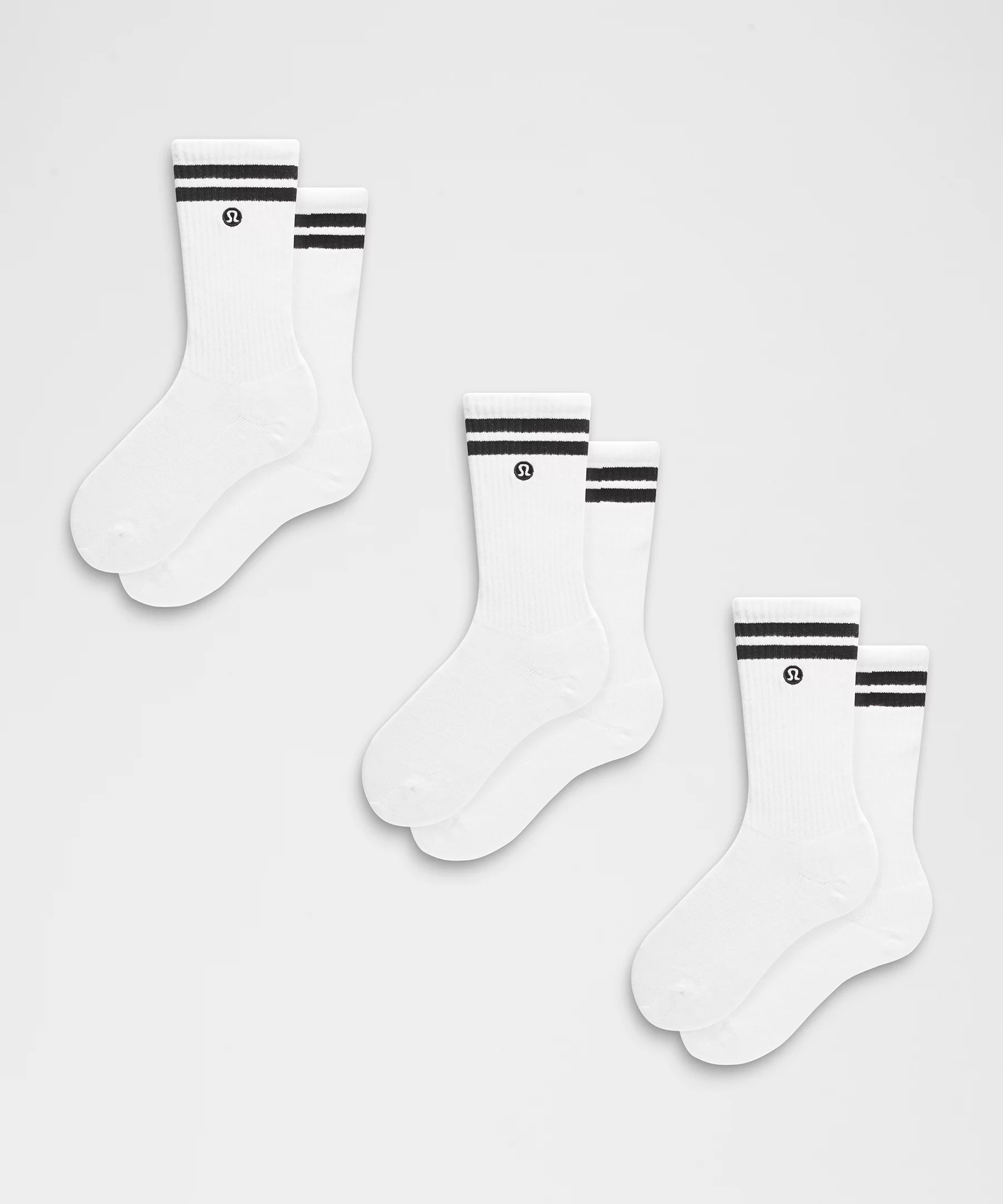 Unisex Daily Essential Crew Socks 3 Pack | Lululemon (US)