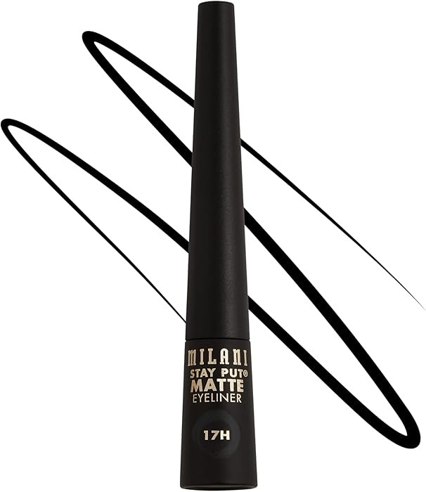 Milani Stay Put Matte Liquid Liner, 01 Black Matte | Amazon (US)