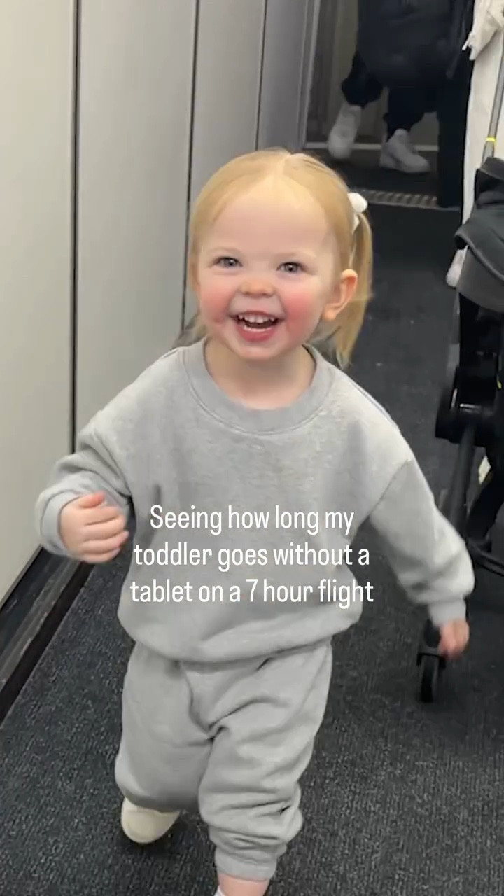 Seeing how long my toddler goes without a tablet on a 7 hour flight ✈️ 😅❤️

#LTKTravel #LTKKids #LTKmomlife