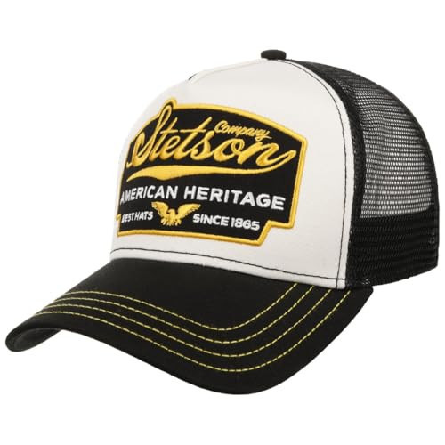 Stetson American Heritage Trucker Cap Small Kids/Men - mesh Baseball Snapback Snapback, with Peak Autumn-Winter Spring-Summer - One Size Black | Amazon (UK)