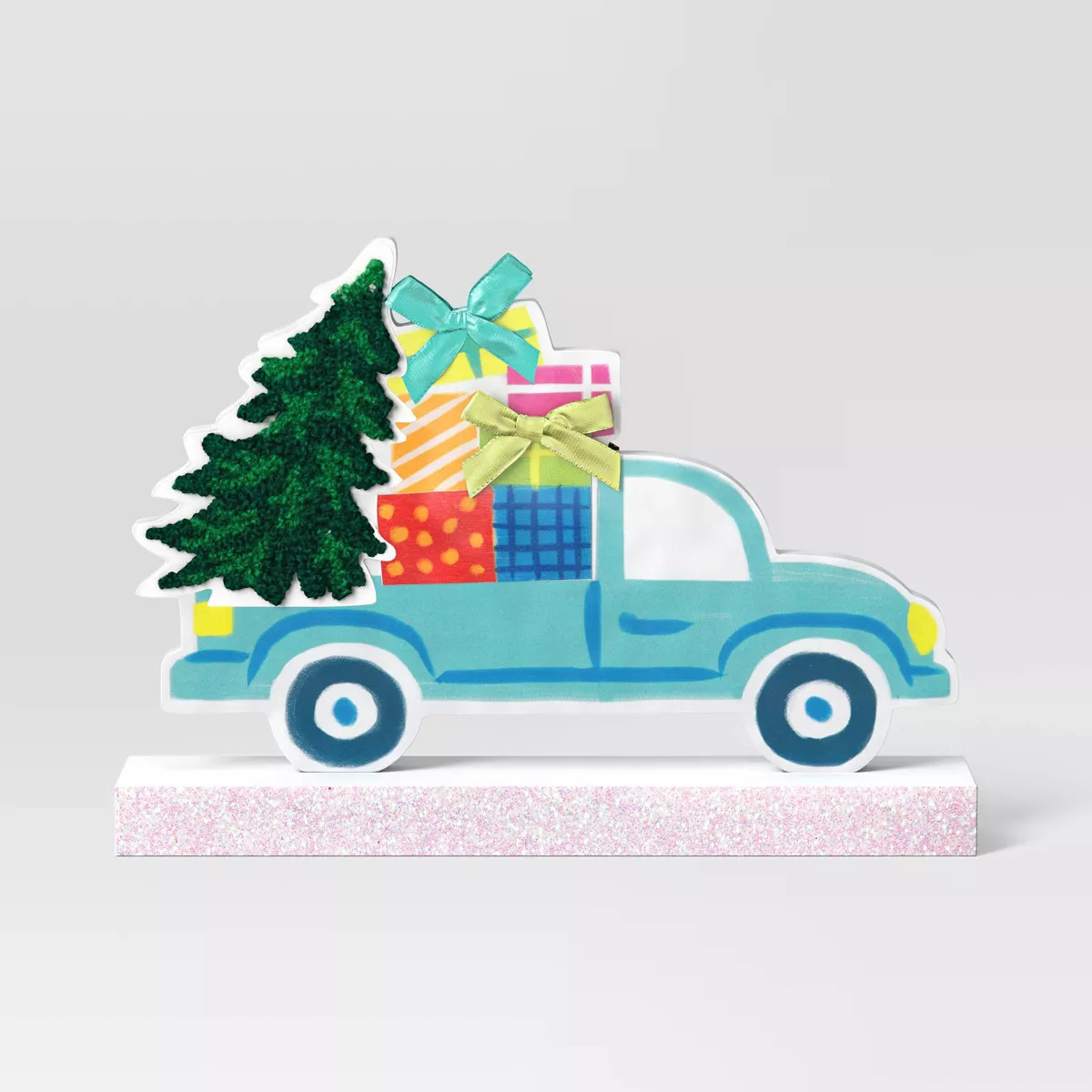 Wood Vintage Truck Christmas Figurine - Wondershop™ Blue | Target