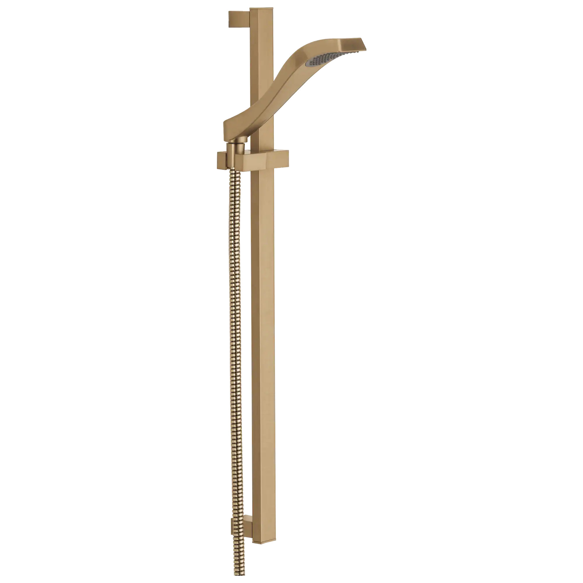 Delta Dryden Champagne Bronze 3.91-in Square Handheld Shower Head 1.75-GPM (6.6-LPM) | 57051-CZ | Lowe's