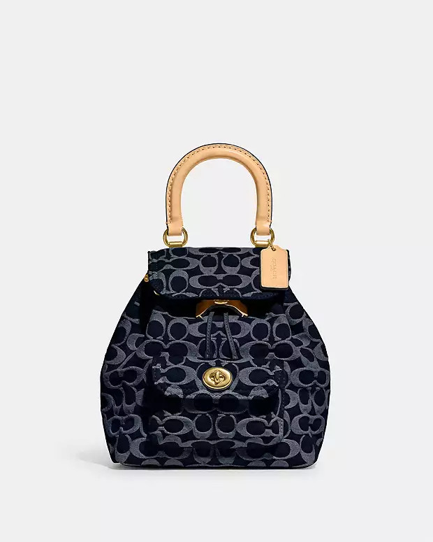 Riya Backpack 21 In Signature Denim | Coach (US)