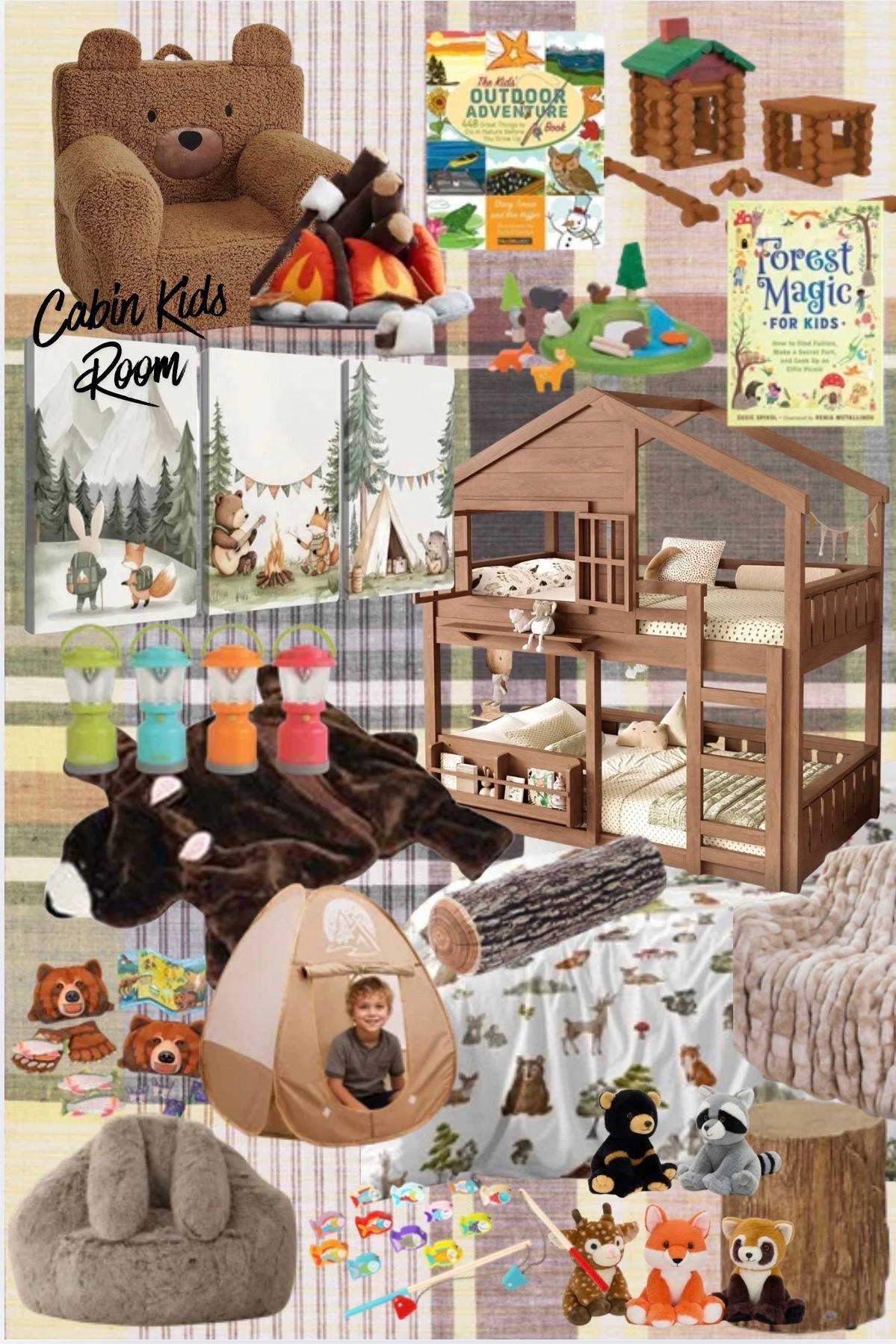 Cabin Kids Room Ideas | Cozy Woodland Bedroom & Playroom Inspiration

#LTKHome #LTKmomlife #LTKKids