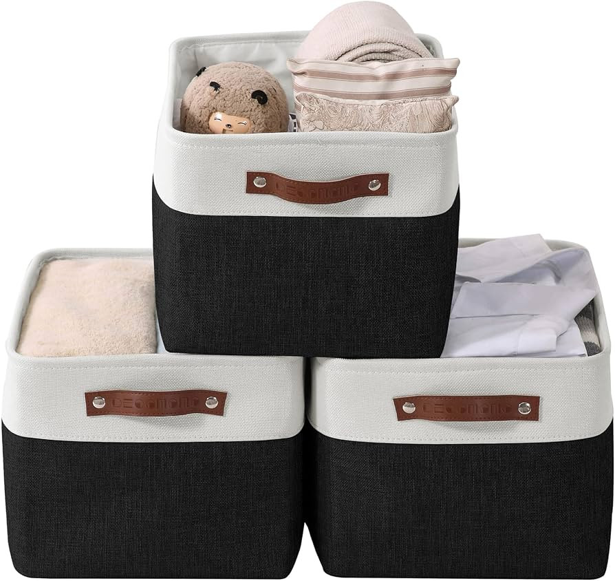 DECOMOMO Storage Bins | Fabric Storage Baskets for Shelves for Organizing Closet Shelf Nursery To... | Amazon (US)