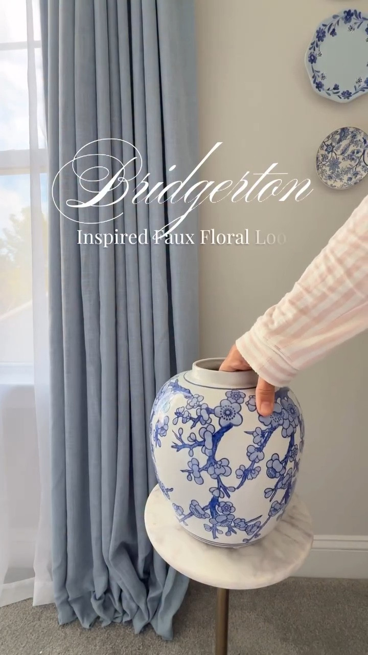 DIY Bridgerton Inspired Faux Floral Look. Who needs fresh flowers when faux looks this royal? 

#BridgertonStyle #diyfloralarrangement #RegencyHome	#BridgertonInspired #Dreamyhome