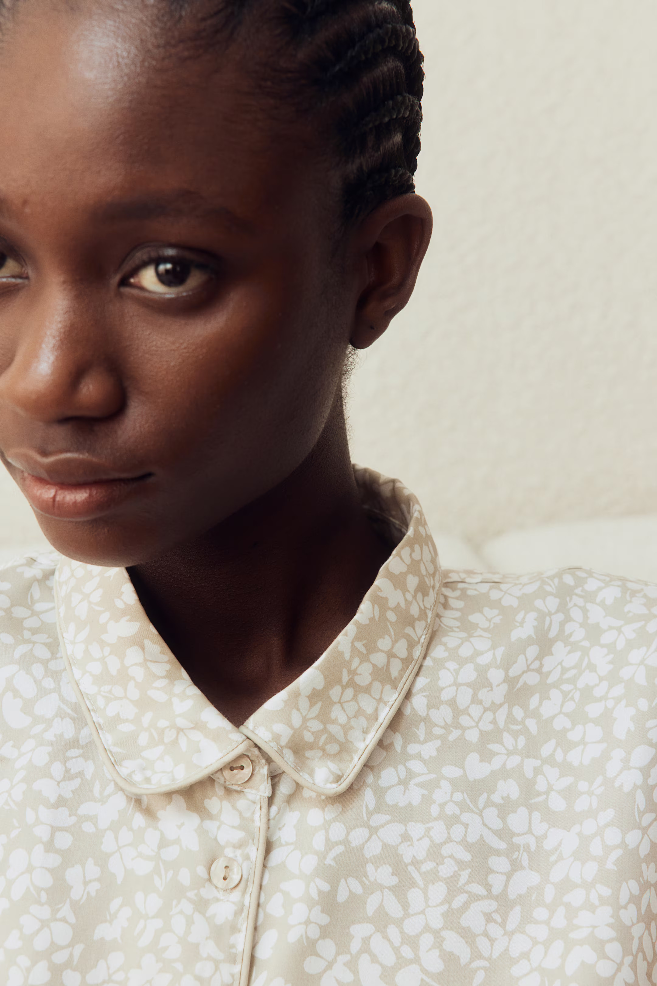 Patterned satin pyjamas | H&M (UK, MY, IN, SG, PH, TW, HK)