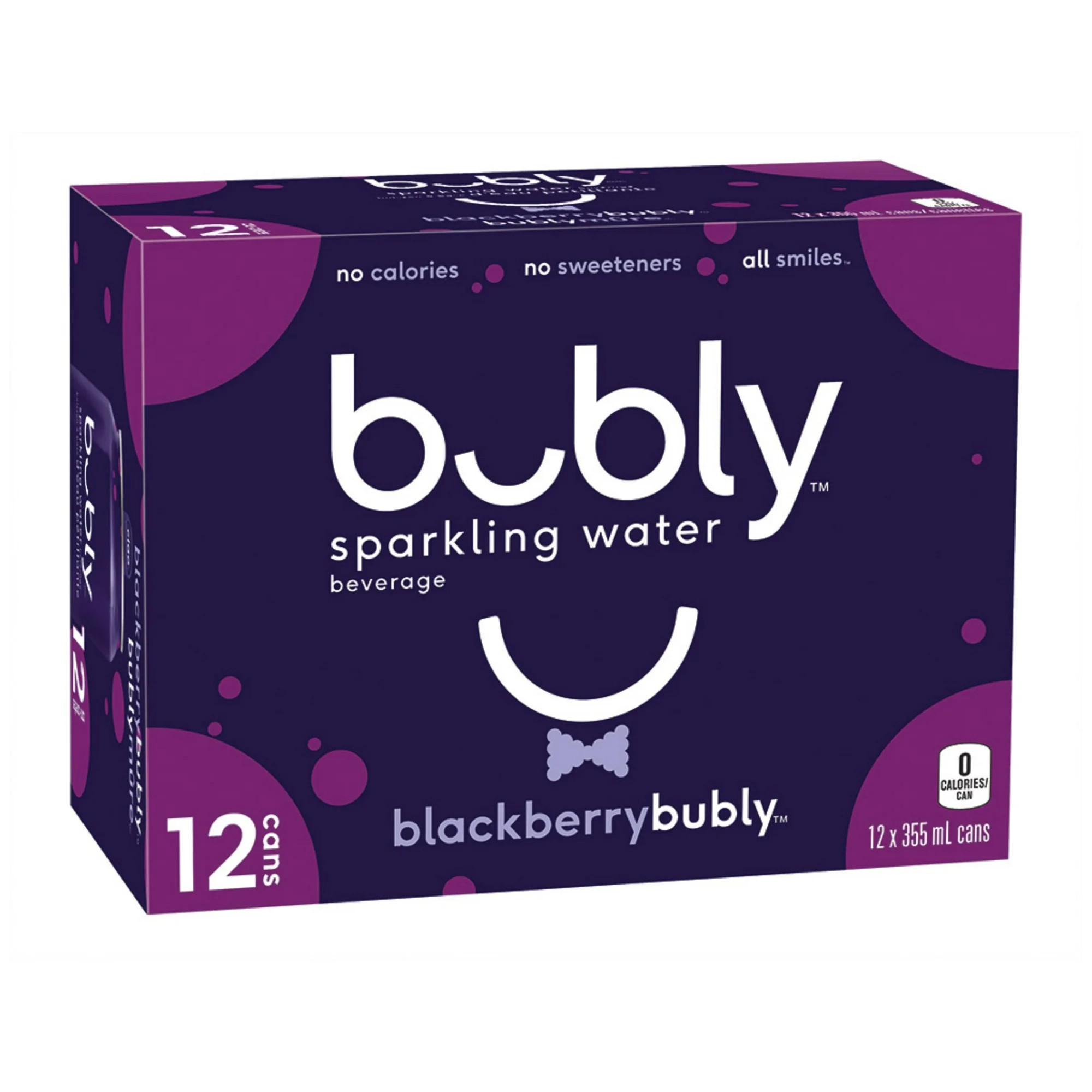Bubly Blackberry Sparkling Water 355 mL cans, pack of 12 | Walmart (CA)