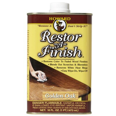Howard  Restor-A-Finish Oil-Based Golden Oak Semi-Transparent Interior Stain (1-Pint) | Lowe's