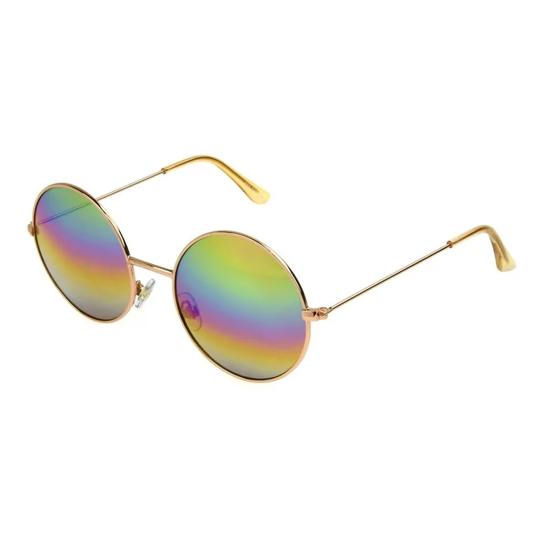 Sunsentials By Foster Grant Women's Round Gold Sunglass | Walmart (US)