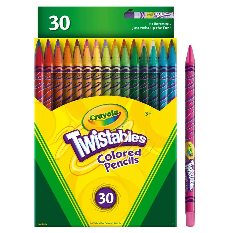 Crayola Twistables Colored Pencils, School Supplies, Teacher Supplies, 30 Ct, Gifts, Beginner Chi... | Walmart (US)