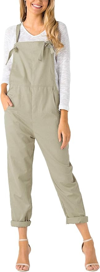 YOINS Fashion Overalls for Women Bib Baggy Dungaree Square Neck Adjustable Strap Rompers Jumpsuit... | Amazon (US)