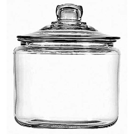 Clear Anchor Hocking Glass Jar w/ Wide Mouth & Thick Wall for Easy Scooping | Walmart (US)