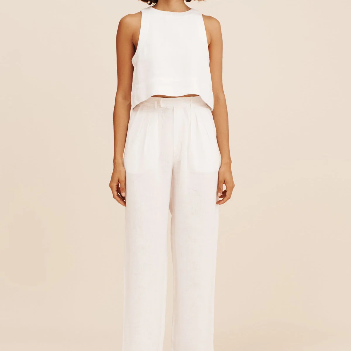 LOUIS TROUSER - IVORY | POSSE (US)