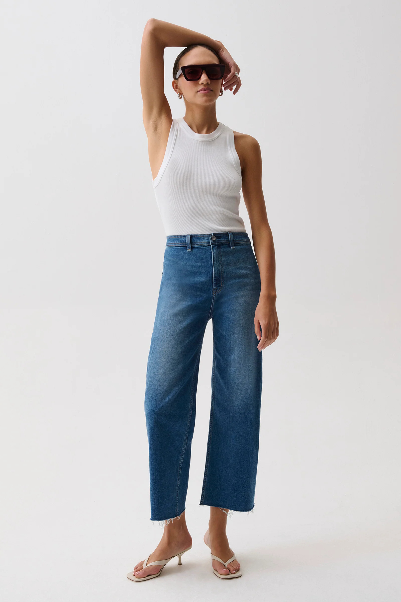 Penny High Rise Wide Leg - Rooftop | Pistola Denim