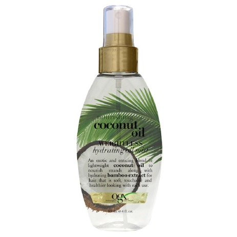 OGX Nourishing + Coconut Oil Weightless Hydrating Oil Hair Mist, Lightweight Leave-In Hair Treatm... | Walmart (US)