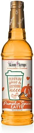 Jordan's Skinny Mixes Syrups Pumpkin Spice Latte, Sugar Free Flavoring Syrup, 25.4 Ounce Bottle | Amazon (US)