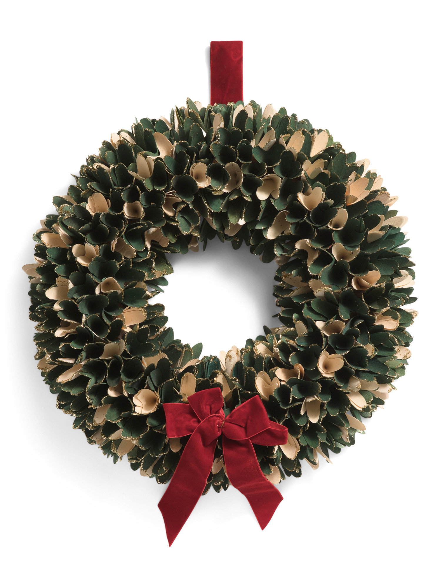 18in Wood Curl Wreath With Bow | Pillows & Decor | Marshalls | Marshalls