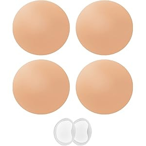 Bafully Women Silicone Nipple Covers 2 Pairs Breast Pasties Reusable Adhesive Invisible Silicone ... | Amazon (UK)