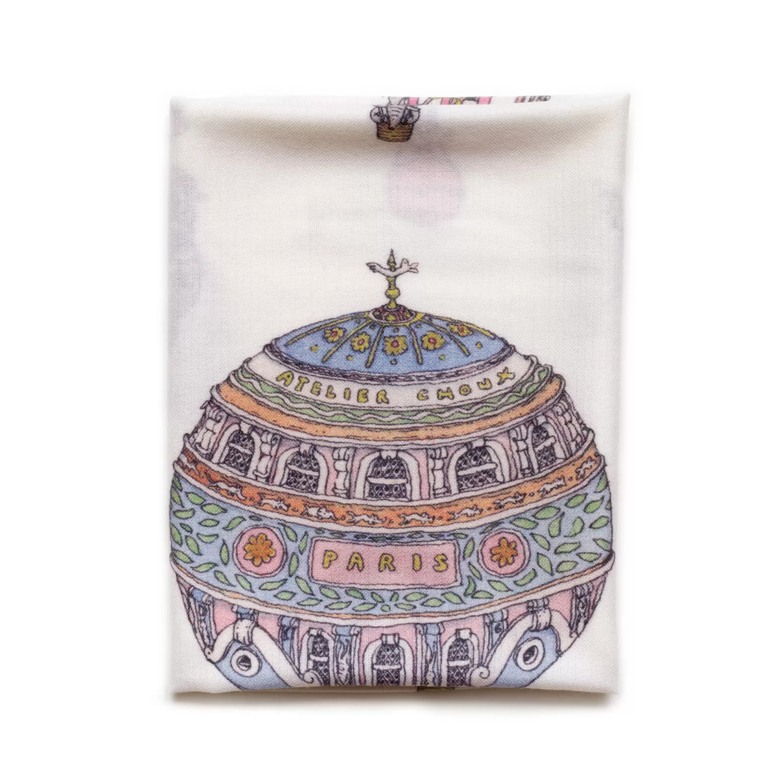 CASHMERE BLANKET - HOT AIR BALLOONS - Atelier Choux | Atelier Choux