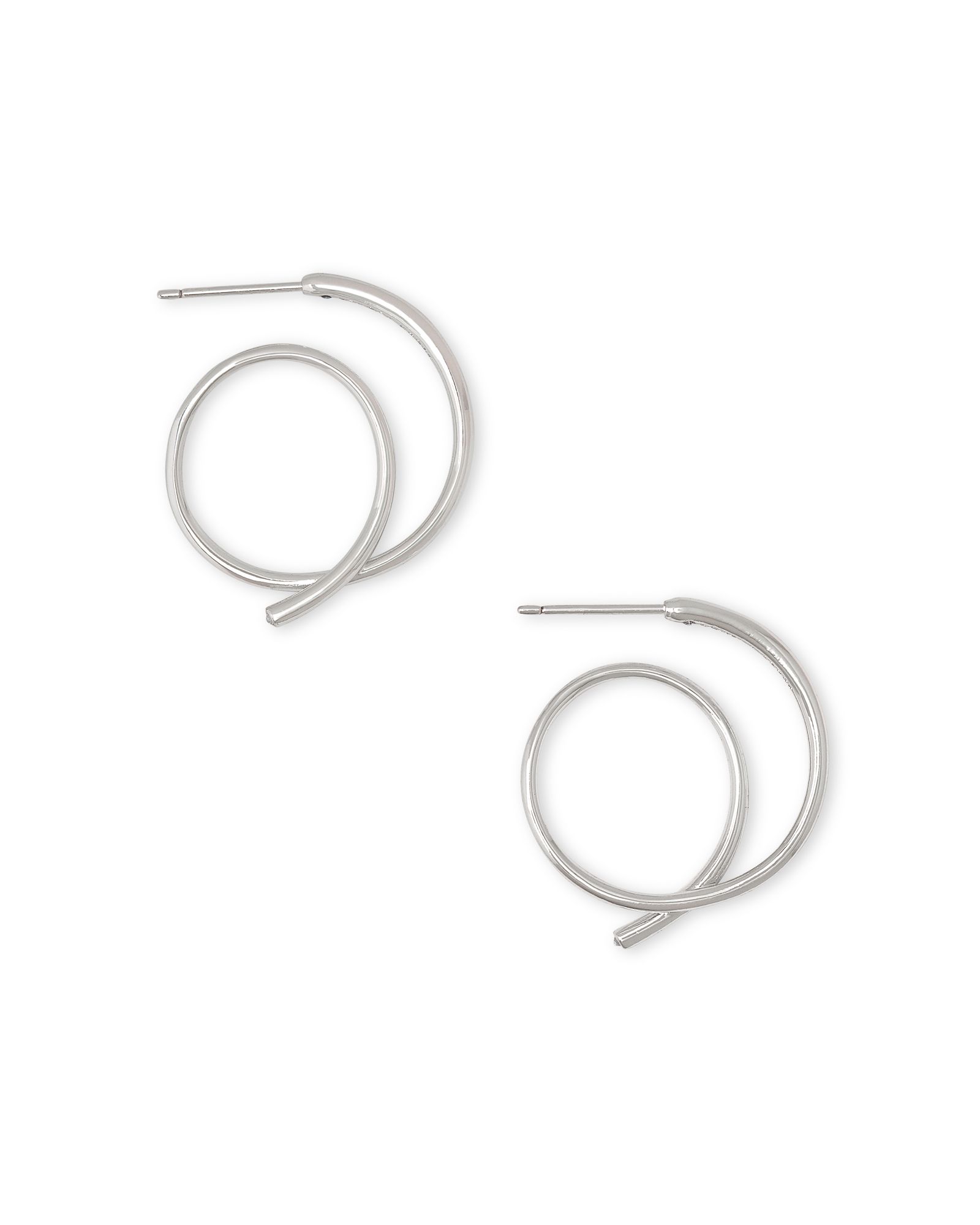 Myles Small Hoop Earrings in Silver | Kendra Scott