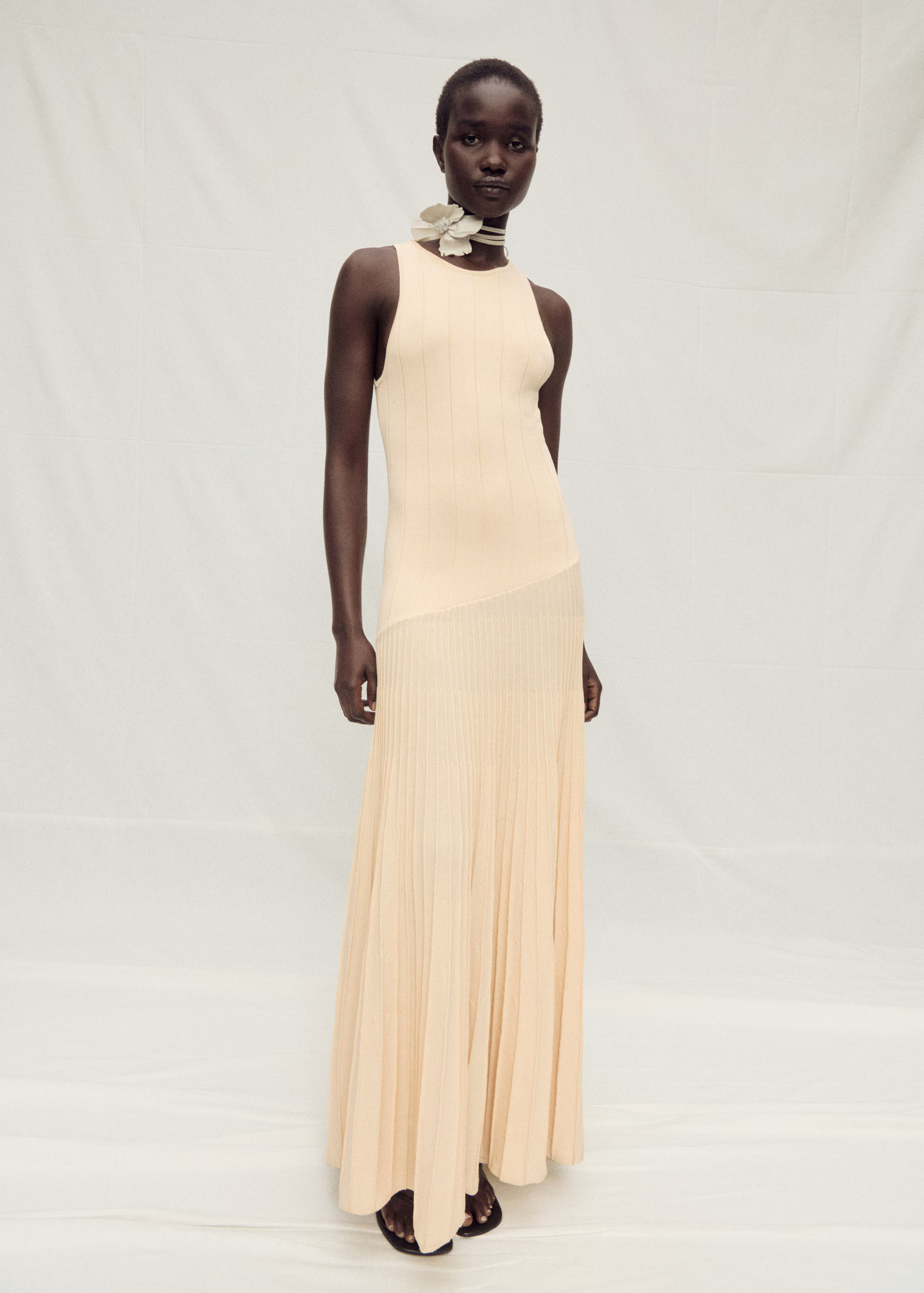 Pleated knitted dress - Women | MANGO USA | Mango (US/MX/AU)