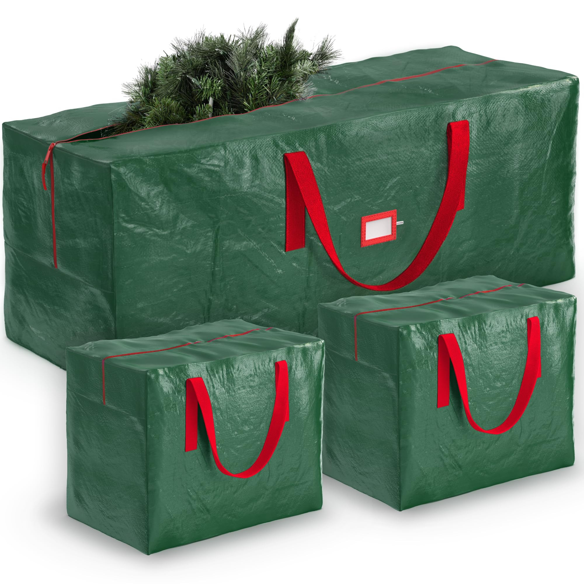ZOBER Christmas Tree Storage Bag - With 2 Ornaments Accessories/Garland Bags - Fits 7.5 Ft Trees ... | Amazon (US)