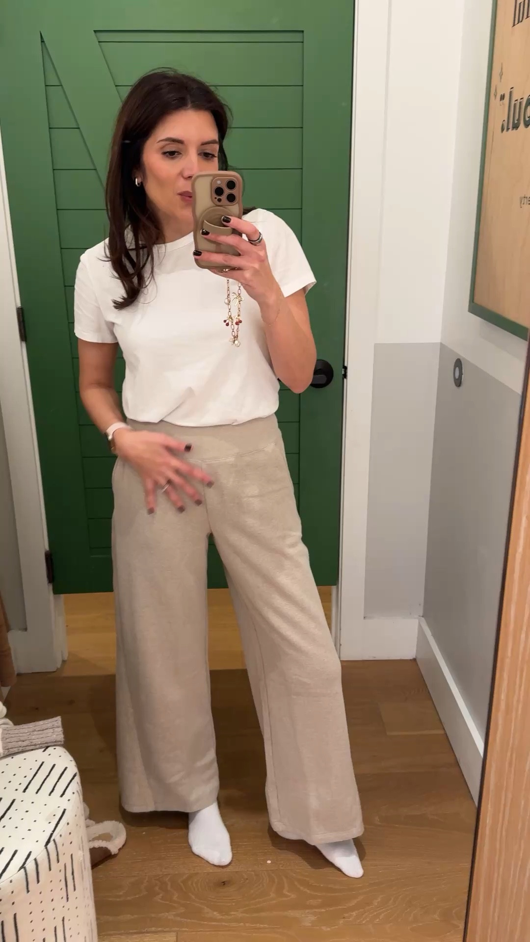 Cozy winter aerie try on! Everything up to 50% off!! I’m 5’7” wearing a size XS in wide leg sweatpants. Small in tee. 

@aerie

#LTKOver40 #LTKSaleAlert #LTKFindsUnder50