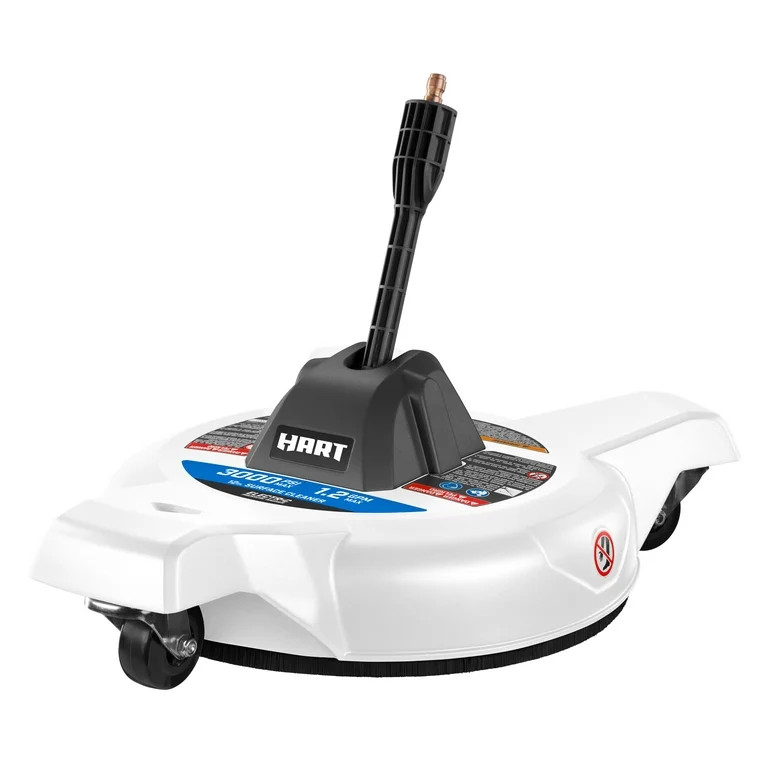 HART 12 in. 3000PSI Electric Pressure Washer Surface Cleaner with Casters | Walmart (US)