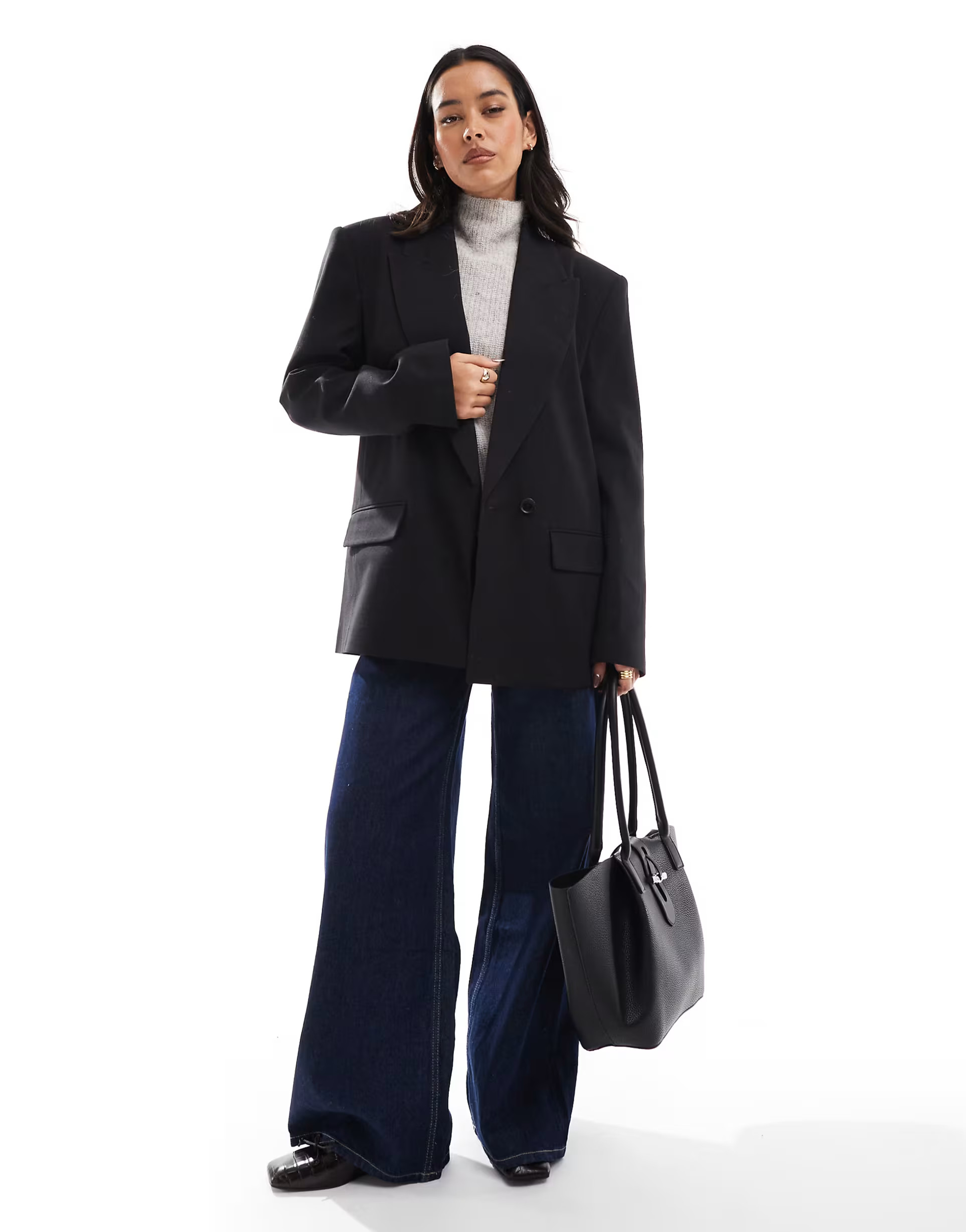 ASOS DESIGN oversized blazer in black | ASOS (Global)