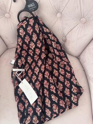 Marks & Spencer X Sienna Miller 100% Cotton Navy Sarong One Size BNWT M&S  | eBay UK | eBay UK