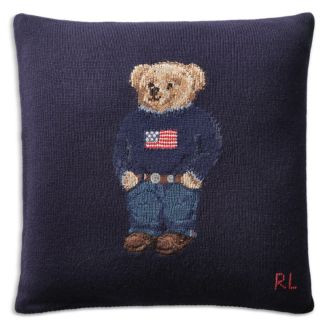 Ralph Lauren Polo Bear Wool Decorative Throw Pillow, 20" x 20"  | Bloomingdale's Ralph Lauren Hom... | Bloomingdale's (US)