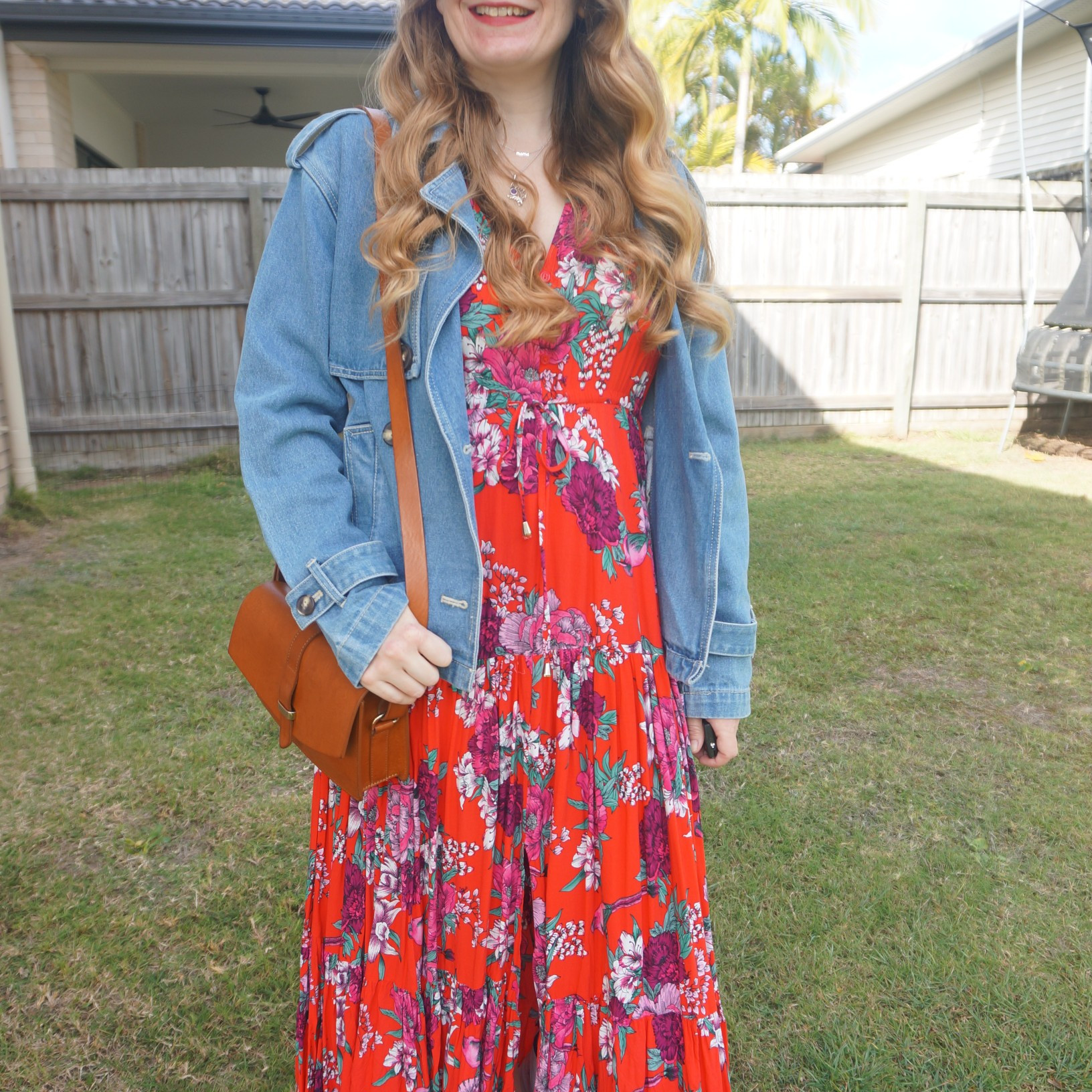 Kmart Anko cropped denim trench coat with Jaase red floral maxi dress and vintage Sezane bag ❤️

#LTKaustralia #LTKwinter #LTKdresses