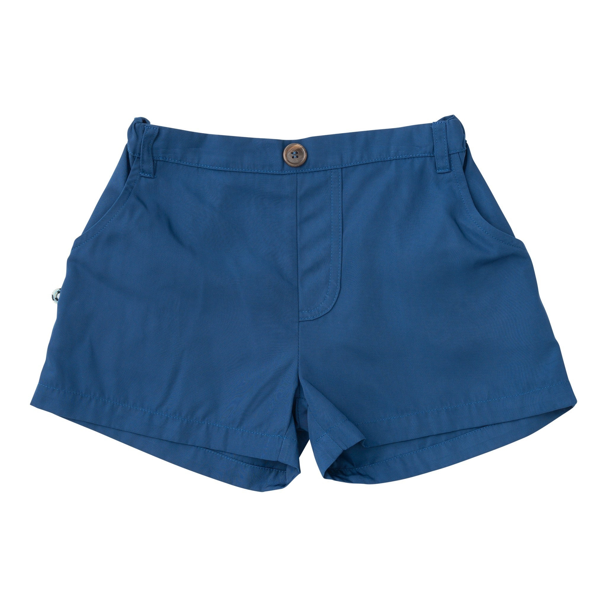 Boys' Original Angler Fishing Short in Classic Navy Peony Wash | PRODOH