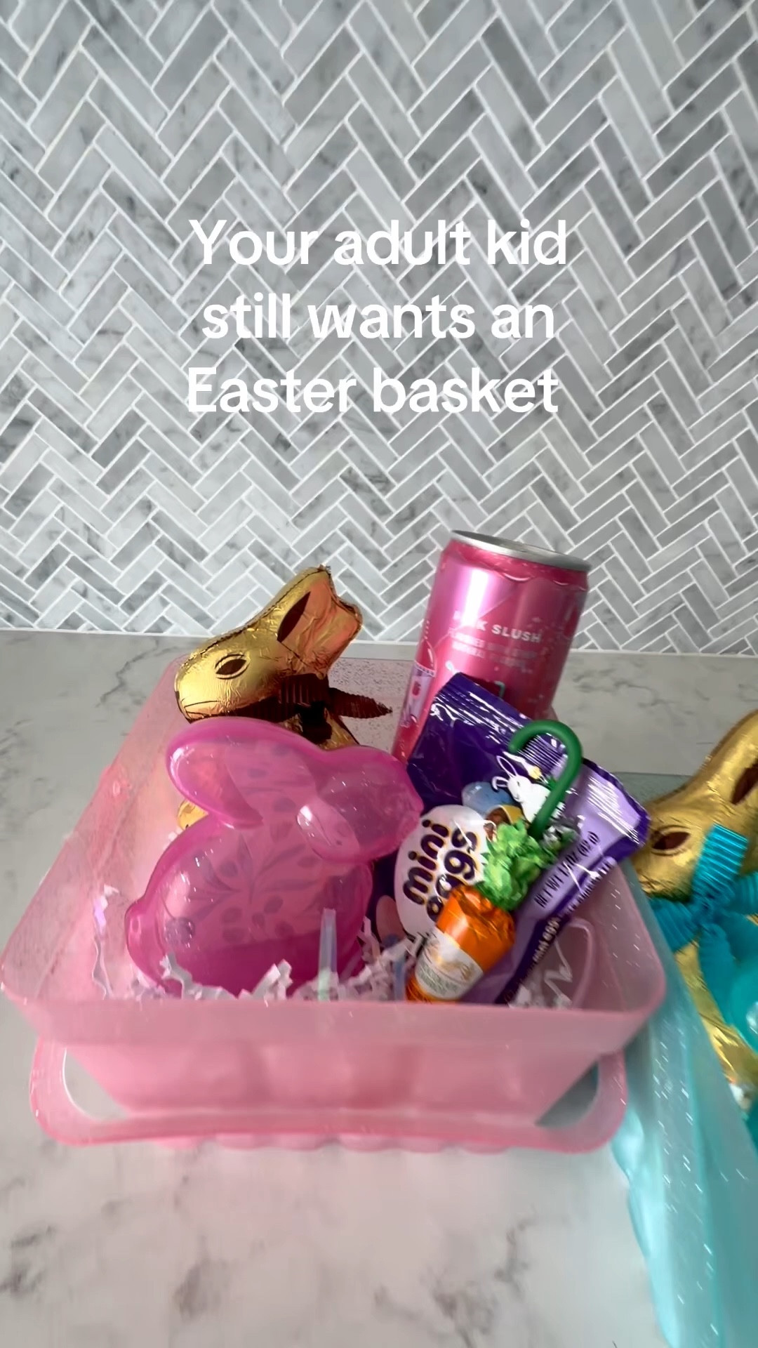 Adult kid Easter basket 