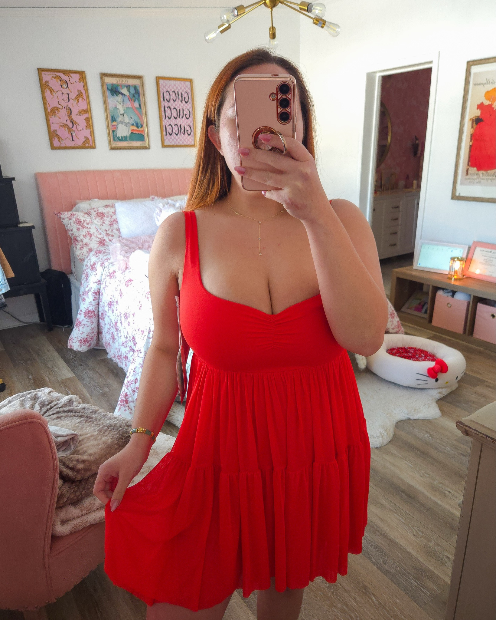 Obsessed with the new Blogilates Valentine’s Day collection at Target! Wearing a size medium in this red babydoll dress ❤️

#LTKMidsize #LTKActive #LTKValentine