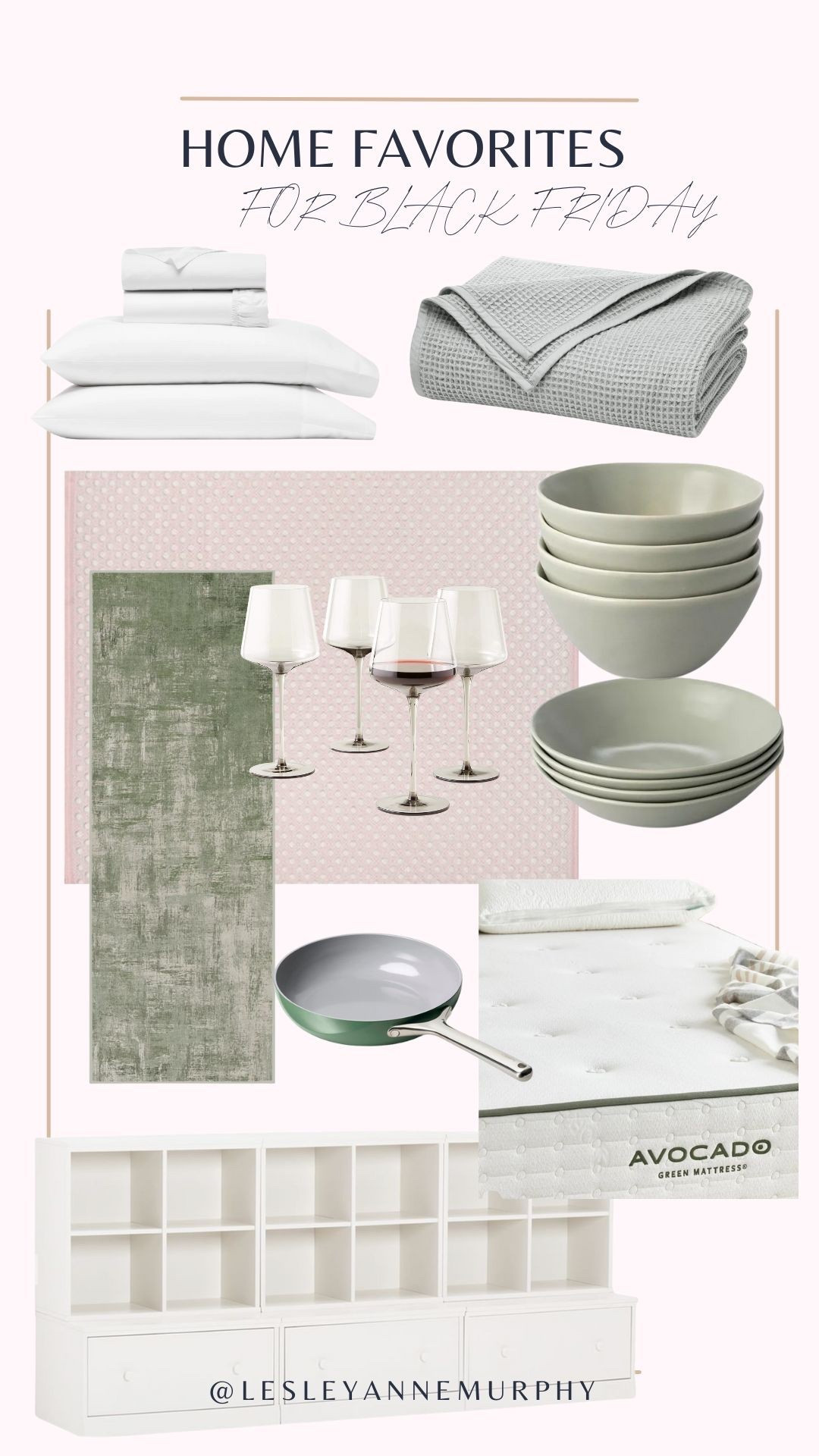 Putting together a collection of my favorite home goodies! We love our bowls and plates set, our non-stick cookware, our organic mattress and all our cozy linens! I can’t get enough of Nora’s pink rug we got last Black Friday. So many good deals!!! #blackfriday #home #forthehome 

#LTKHome #LTKCyberWeek