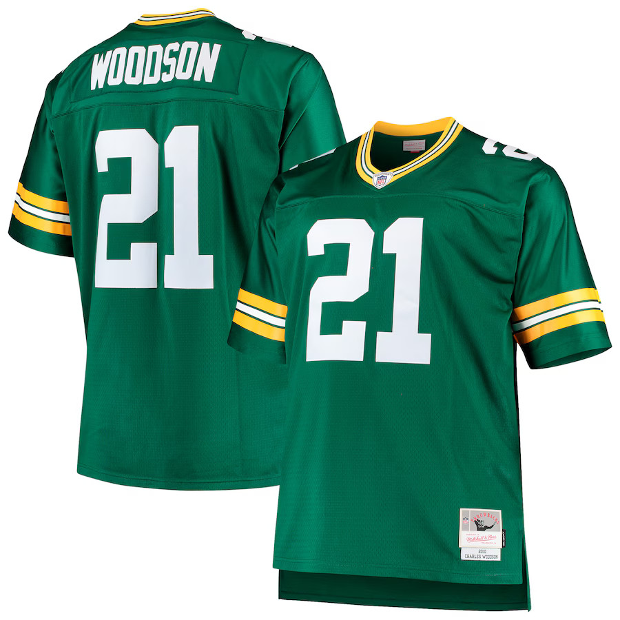 Charles Woodson Green Bay Packers Mitchell & Ness Big & Tall 2010 Retired Player Replica Jersey -... | Fanatics