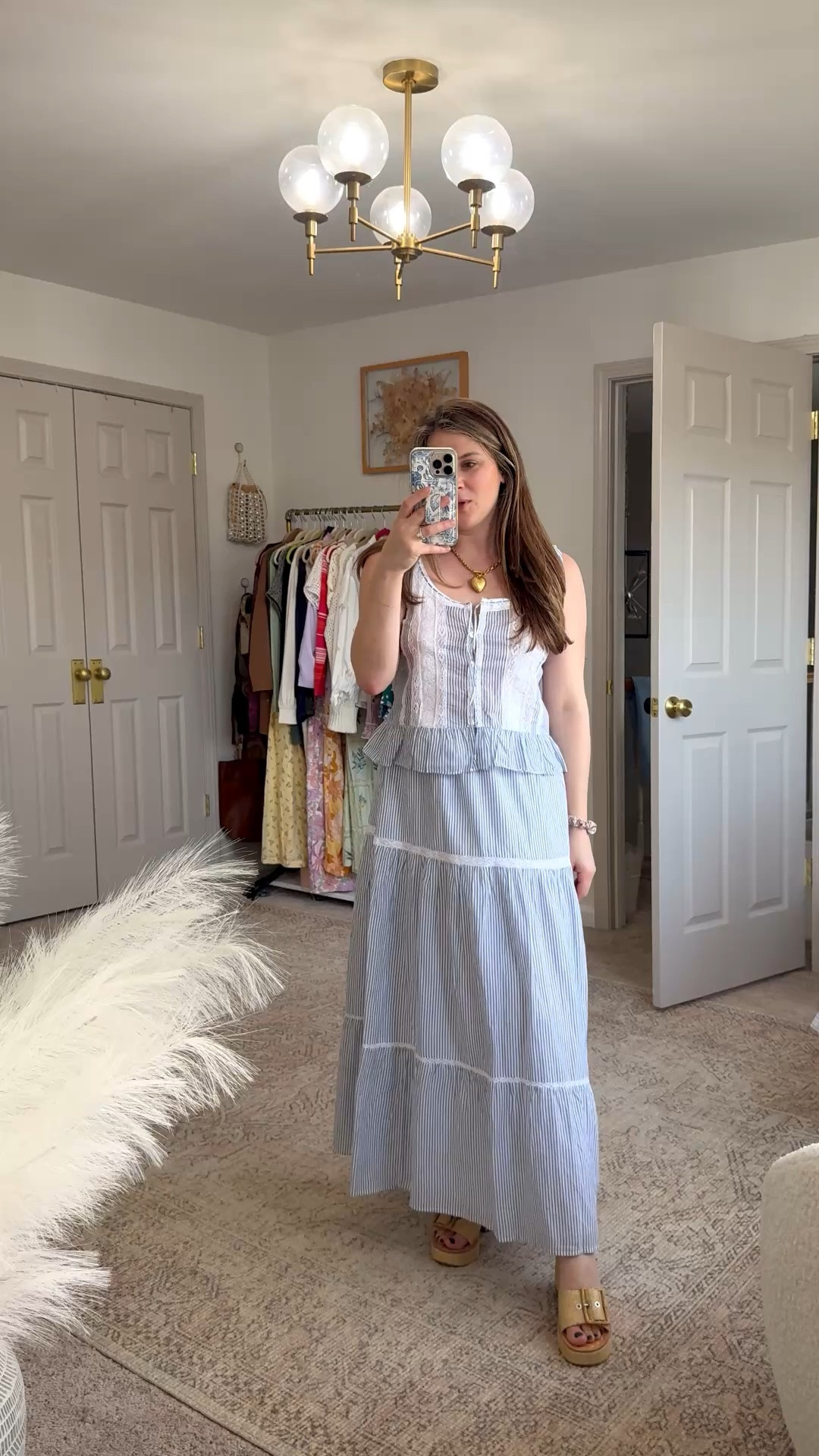 Abercrombie maxi skirt flowy summer seersucker 

Blue and white stripe maxi skirt 
White flowy maxi skirt not see through 

Matching 2 piece set summer 

#LTKFestival #LTKSeasonal #LTKSpringSale