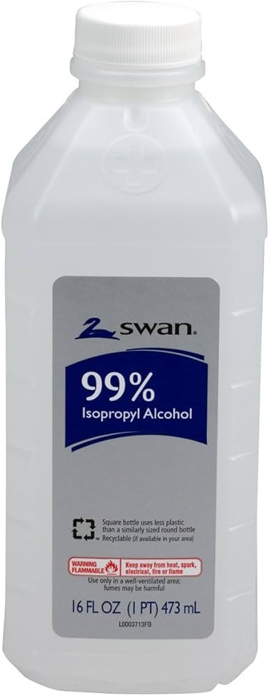 Swan Isopropyl Alcohol, 99%, Pint, 16 OZ | Amazon (US)