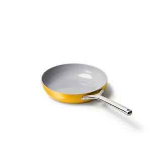 10.35 in. Ceramic Non-Stick Frying Pan in Marigold | The Home Depot
