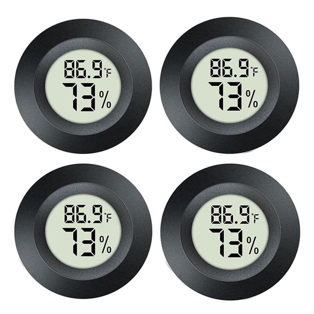 4 Pack Hygrometer Thermometer Digital Humidity Meter Indoor/Outdoor Humidity Monitor Reptile Ther... | Amazon (US)