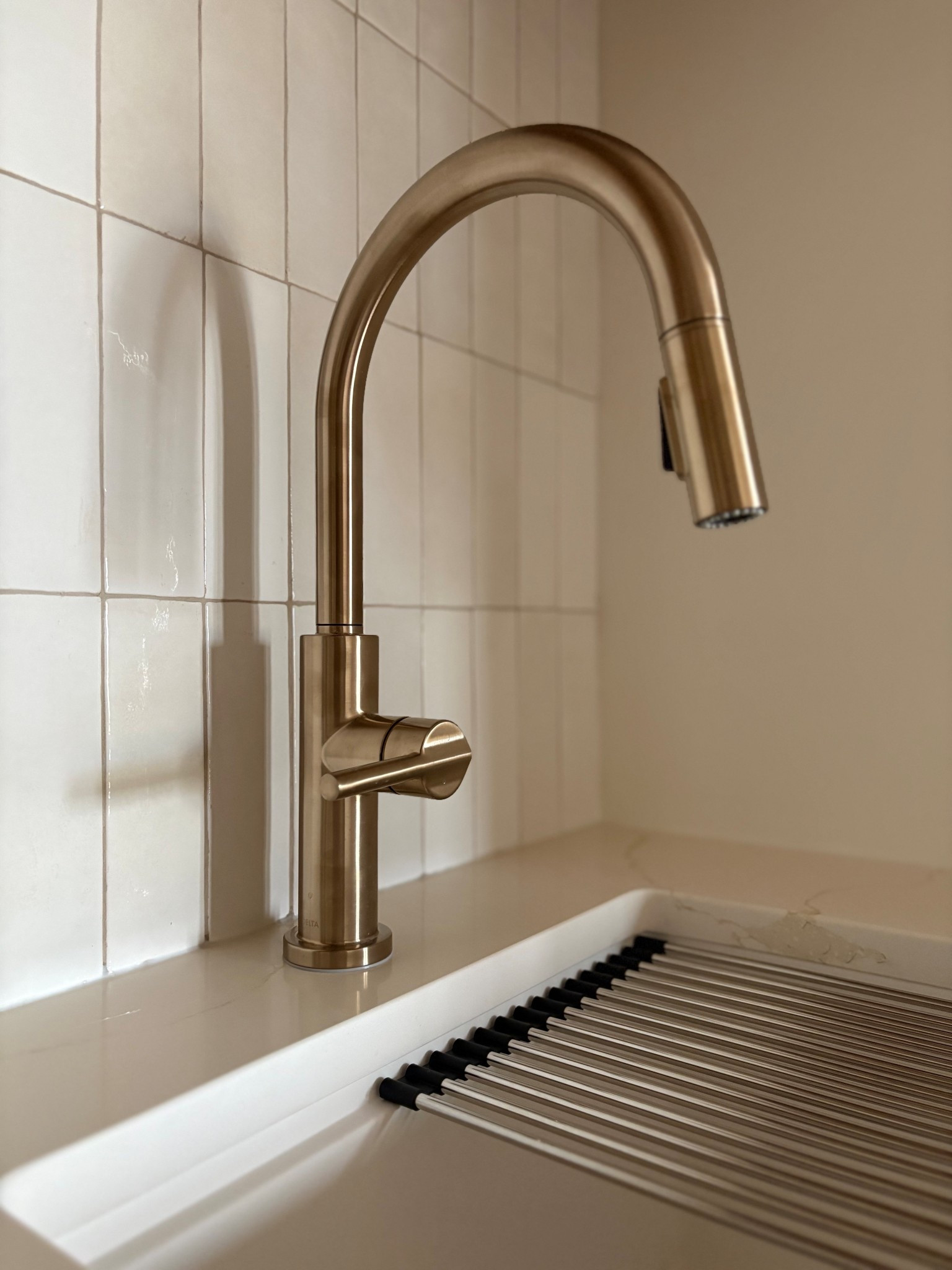 A simple #budgetfriendly update to our apartment kitchen - it’s amazing what a fresh faucet can do! 

#LTKhome