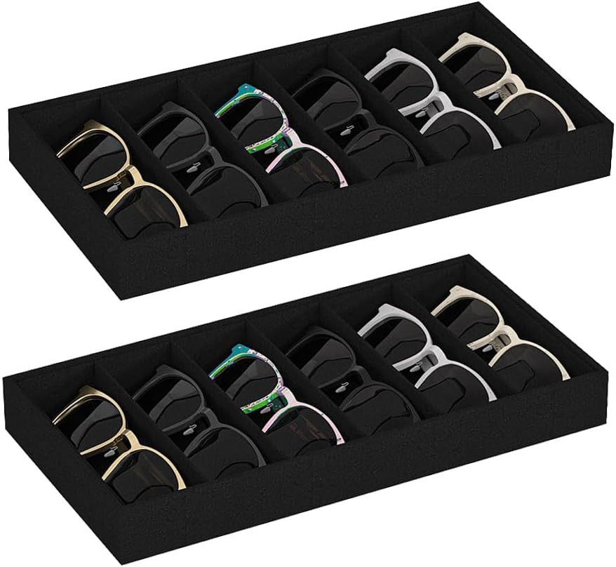 Sunglass Organizer Tray,Eyeglass Storage for Multiple Glasses,Jewelry and Sunglasses Drawer Organ... | Amazon (US)