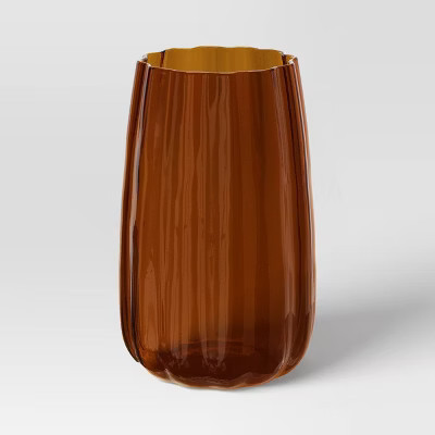 14.5 fl oz Glass Tumbler Amber - Threshold™ | Target