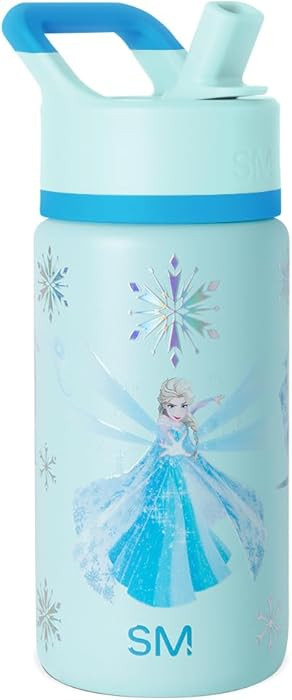 Simple Modern Disney Frozen Elsa Kids Water Bottle with Straw Lid| Reusable Insulated Stainless S... | Amazon (US)