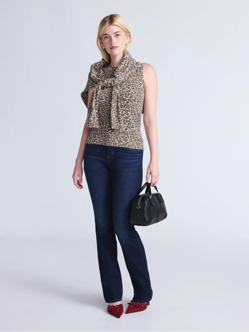 Time and Tru Women's Fine Gauge Sweater Tank Top, Lightweight, Sizes XS-XXXL | Walmart (US)