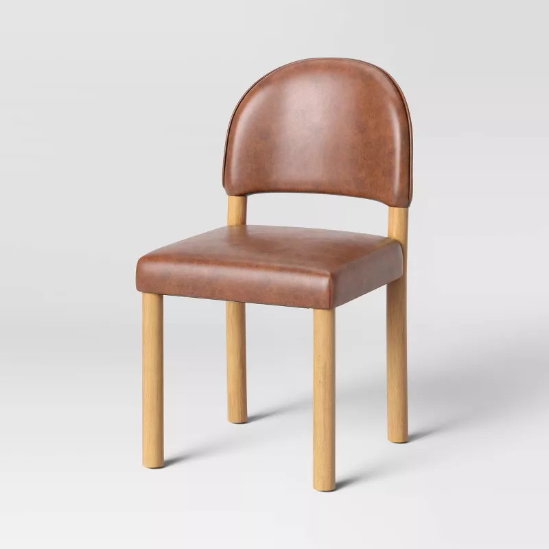 Thames Rounded Back Wood Leg Dining Chair - Threshold™ | Target