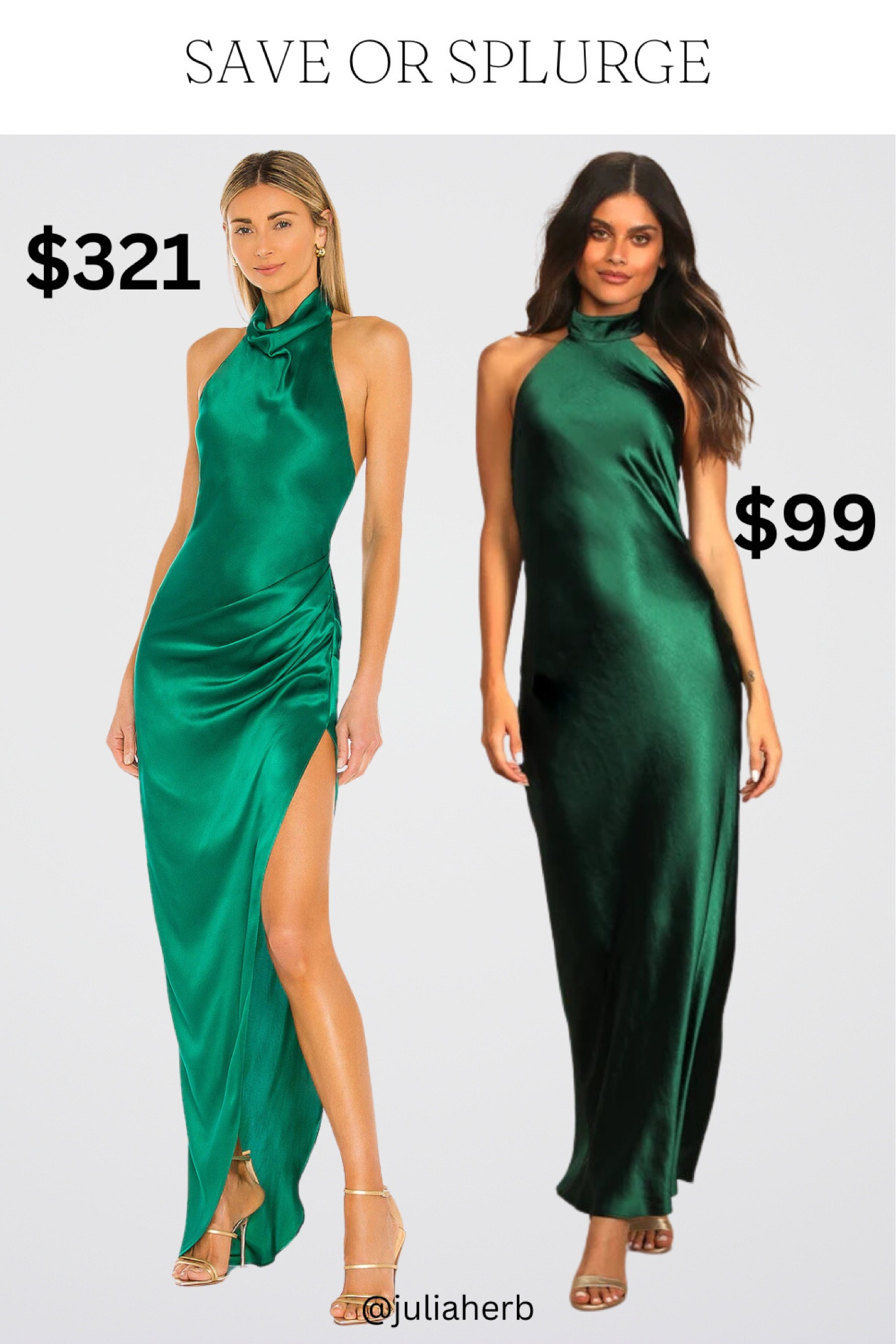 The most beautiful satin holiday party dress 💚

#LTKHoliday #LTKparties #LTKSeasonal